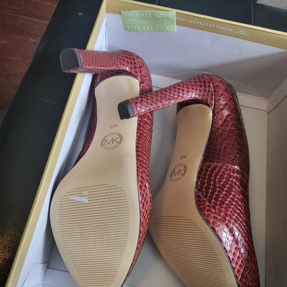 MICHAEL Michael Kors Ethel Pump Brandy Size 6 - Picture 6 of 7